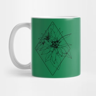 December Birth Flower Poinsettia Mug